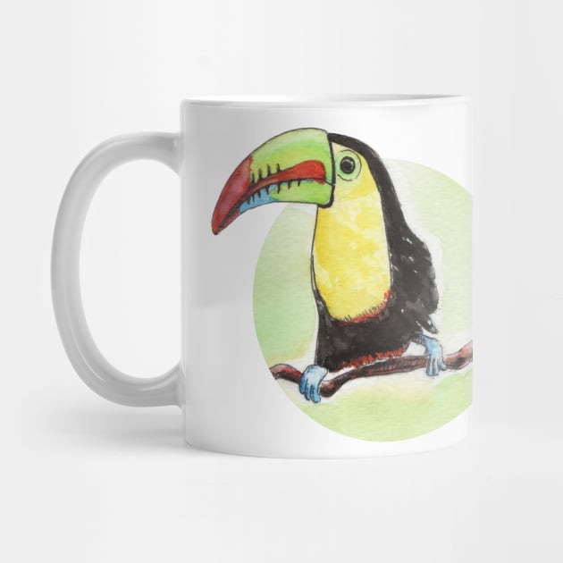 Toucan watercolor by nobelbunt